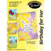 Birthday for Her (12 Boxed Cards)