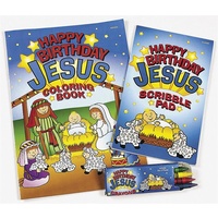 Happy Birthday Jesus Colouring Sets