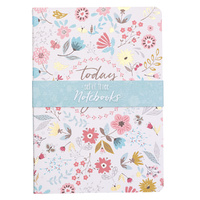 Notebook : Today I Will Choose Joy, Floral Design White/Pink/Blue (Set of 3) (Choose Joy Collection)