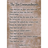 Large Poster - The Ten Commandments