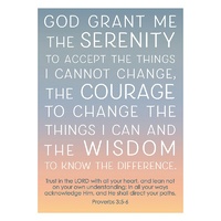Large Poster - Serenity Prayer