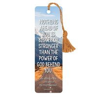 Bookmark With Tassel: Nothing is Bigger - Eph 6:10