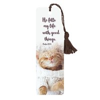 Bookmark With Tassel: He Fills My Life With Good Things - Psalm 103:5