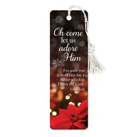 Bookmark with Tassel: Oh Come Let Us Adore Him