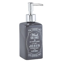Ceramic Soap Dispenser Black: Wash Your Hands
