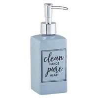 Ceramic Soap Dispenser Blue: Clean Hands