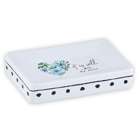 Ceramic Soap Dish White: It Is Well