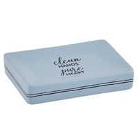 Ceramic Soap Dish Blue: Clean Hands