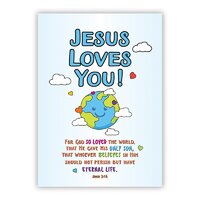 Large Poster - Jesus Loves You!