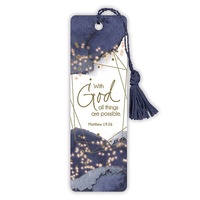 Bookmark With Tassel: All Things Possible
