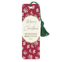 Bookmark with Tassel: Merry Christmas
