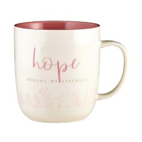Bone China Mug: Hope Renews My Strength