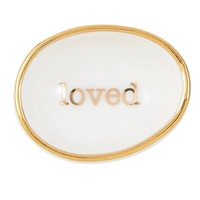 Porcelain Ring Dish - Loved