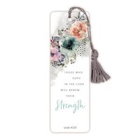 Bookmark With Tassel: Strength (Isaiah 40:30)