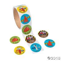 Sticker Roll: God At Work (100 Stickers)