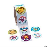 Sticker Roll B: He Lives Easter (100 Stickers)