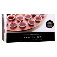 Communion Cups Clear Plastic Recyclable: Bpa Free (Box Of 1000)