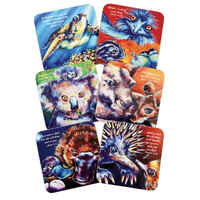 Coasters Deborah Broughton Animals Faith With Scripture, Cork Backed (Set of 6) (Australiana Products Series)