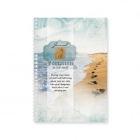 Spiral Softcover Journal: Footprints