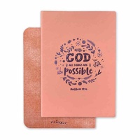 Deluxe 2 Tone Flex Journal: With God All Things Are Possible
