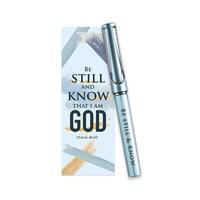 Blue Pen with Bookmark Gift Be Still and Know (Psalm 46:10)