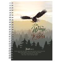 Spiral Bound Hardcover Journal: On Wings Like Eagles