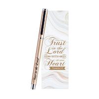 Gel Pen (Gold) with Bookmark Gift Set: Trust in the Lord (Proverbs 3:5)