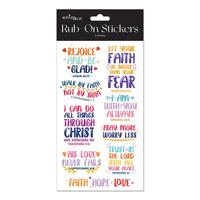 Rub on Stickers: Inspirational Phrases (Assorted Designs)