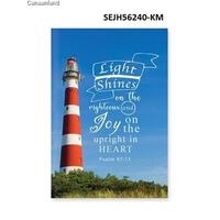 Hardcover Journal: Light Shines on the Righteous (Psalm 97:11)