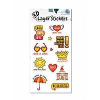 3D Layer Stickers: Gods Word
