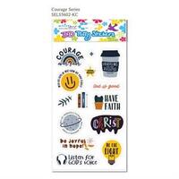 3D Layer Stickers: Courage