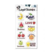 3D Layer Stickers: Fruits of The Spirit