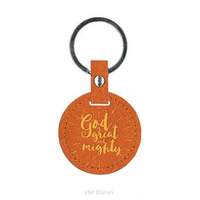 Lux Leather Keyring: God Is Great