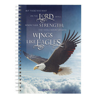 Spiral Bound Hardcover Journal: Wings Like Eagles