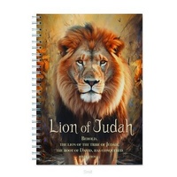 Spiral Bound Hardcover Journal: Lion Of Judah