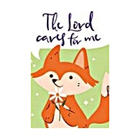 Memo Pad 4 - Animal Series - Fox With Flower - The Lord Cares For Me