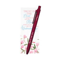 Gel Pen with Bookmark Set: Trust In The Lord