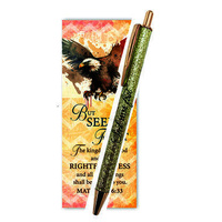 Gel Pen with Bookmark Set: But Seek First The Kingdom of God