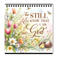 2027 Desk Calendar: Be Still and Know