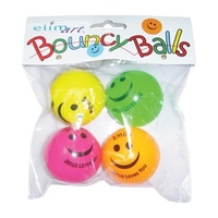 Bouncy Balls: Smile Jesus Loves You (Pack of 4)