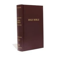 B KJV PEW BIBLE LARGE PRINT BURGUNDY (RED LETTER EDITION)