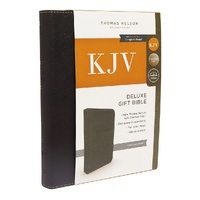 KJV Holy Bible: Deluxe Gift, Black Leathersoft, Red Letter, Comfort Print