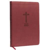 KJV Value Thinline Bible Large Print Burgundy (Red Letter Edition)