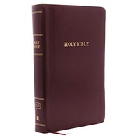 KJV Reference Bible Personal Size Giant Print Burgundy (Red Letter Edition)