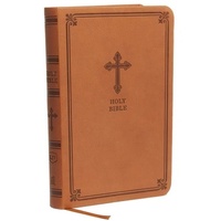 KJV Value Thinline Bible Compact Brown (Red Letter Edition)
