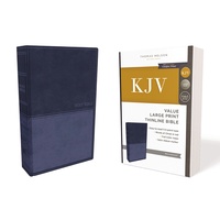 KJV Value Thinline Bible Large Print Blue (Red Letter Edition)