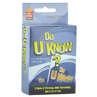 Card game: Do U Know? A Game of Strategy, Bible Knowledge and a Little Bit of Luck!
