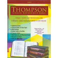 KJV Thompson Chain Reference Study Bible Black (Red Letter Edition)