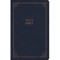 KJV Large Print Personal Size Reference Bible, Navy Leathertouch Indexed
