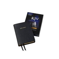 KJV Concord Wide-Margin Reference Black Calf Split Kj764: Xm